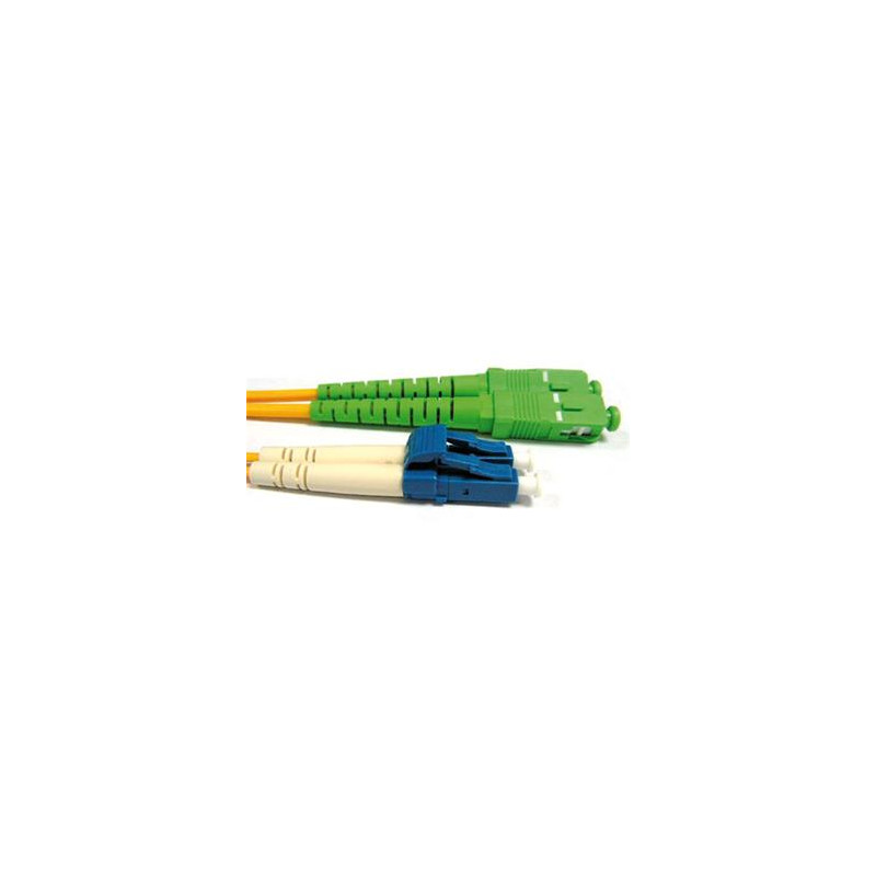 Patchcord FO duplex LC-SC/APC 9/125um SM, 0,5m, OS2