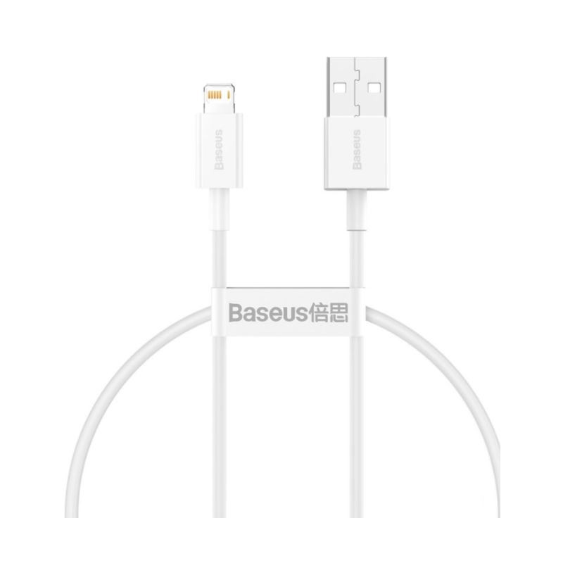 Baseus CALYS-02 Superior Fast Charging Kábel Lightning 2.4A 0.25m White