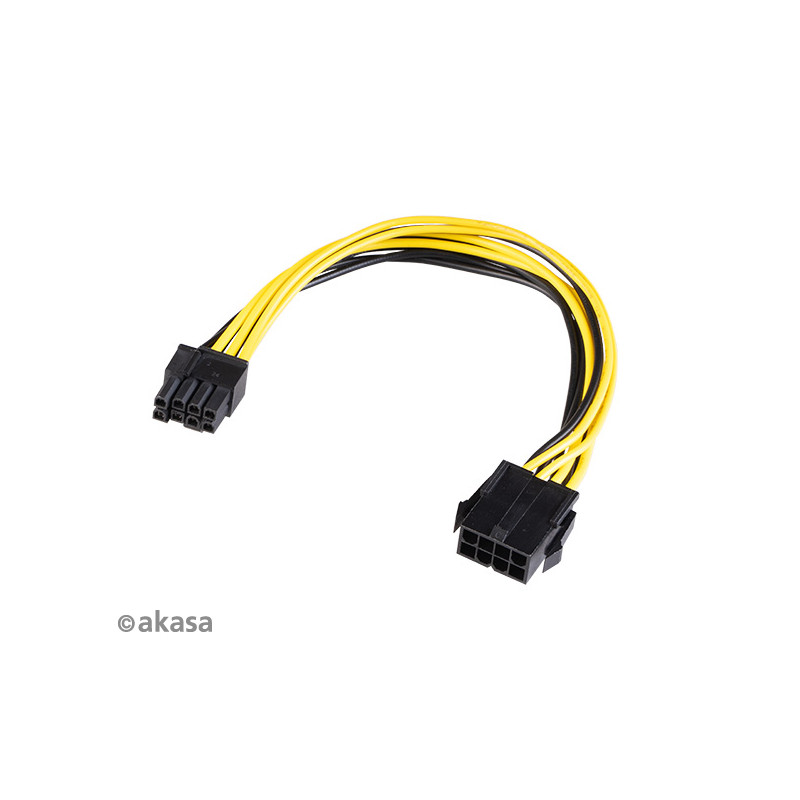 AKASA - 12V ATX 8-Pin na PCIe 6+2 pin adaptér