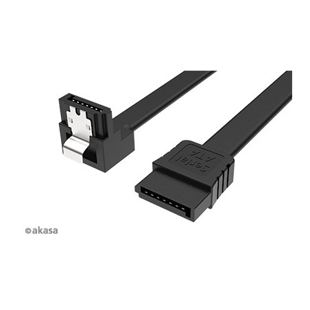 AKASA - Proslim SATA kábel 90 ° - 50 cm