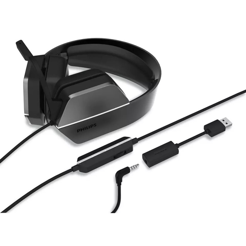 Philips TAG4106BK/7.1/Jack/Drôt/Čierna