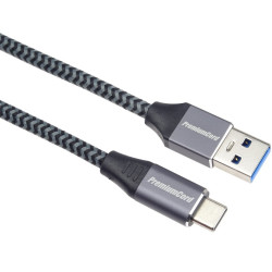 PremiumCord kábel USB-C - USB 3.0 A (USB 3.1 generation 1, 3A, 5Gbit/s) 3m oplet