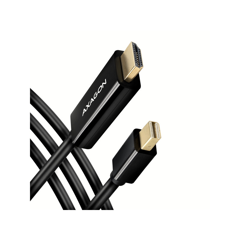 AXAGON RVDM-HI14C2, Mini DisplayPort - HDMI 1.4 redukcia / kábel 1.8 m, 4K/30Hz