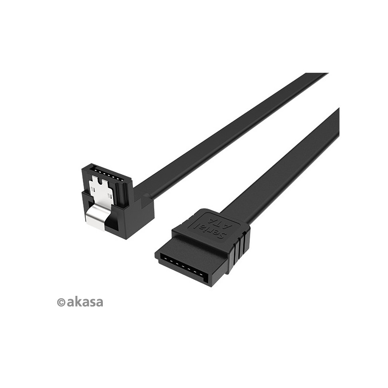 AKASA - Proslim SATA kábel 90 ° - 100 cm