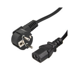 Kábel sieťový PC k AC adaptéru 3 žilový 230V - 1m