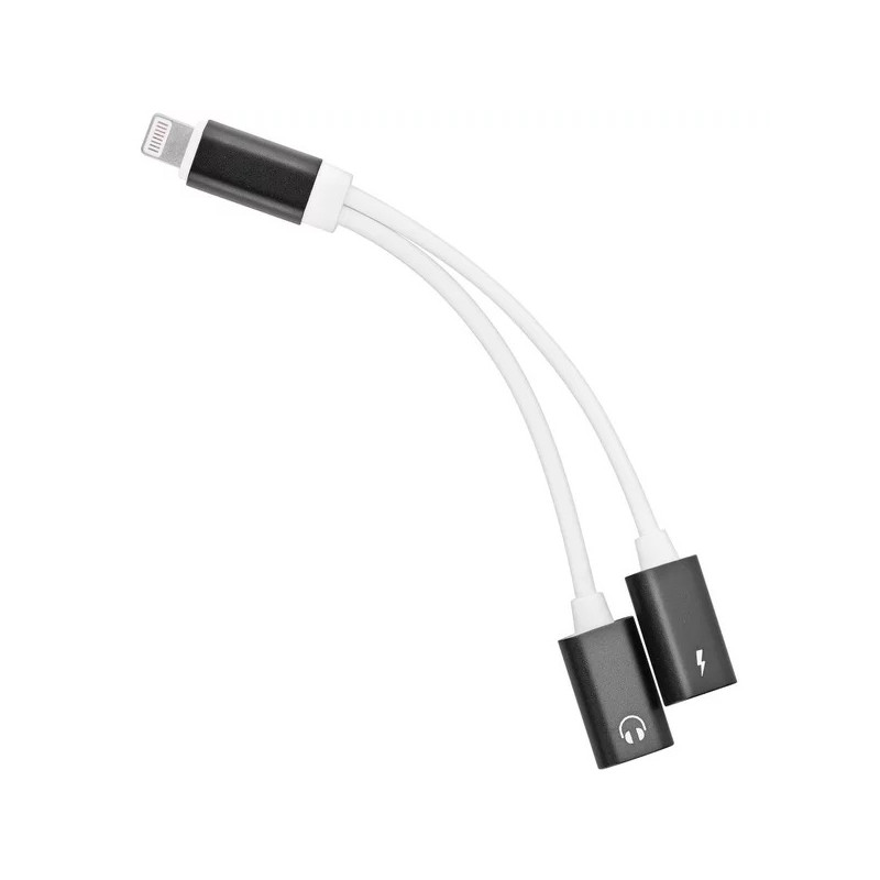 PremiumCord Adapter Lightning na 3,5 mm jack audio + Lightning charging