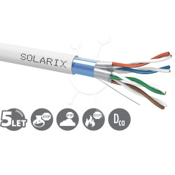 Inštalačný kábel Solarix CAT6A FFTP LSOH Dca-s2,d2,a1 500m/cievka SXKD-6A-FFTP-LSOH