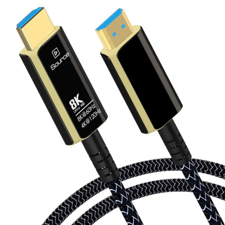 PremiumCord Ultra High Speed HDMI 2.1 optický fiber kábel 8K @ 60Hz, pozlátené 30m