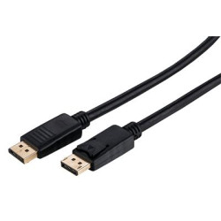 Kábel C-TECH DisplayPort 1.2, 4K @ 60Hz, M/M, 5m