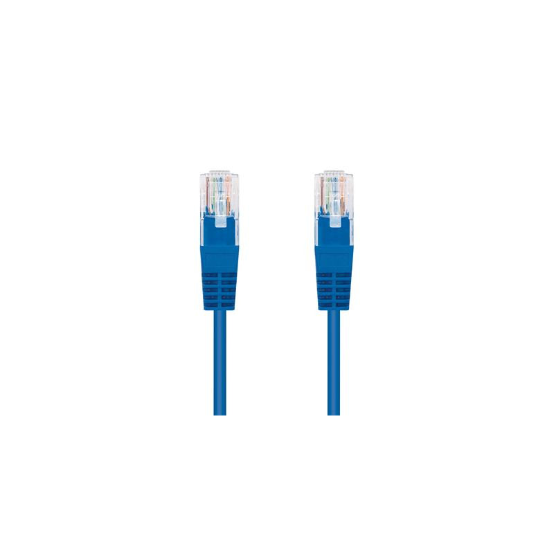 Kabel C-TECH patchcord Cat5e, UTP, modrý, 1m