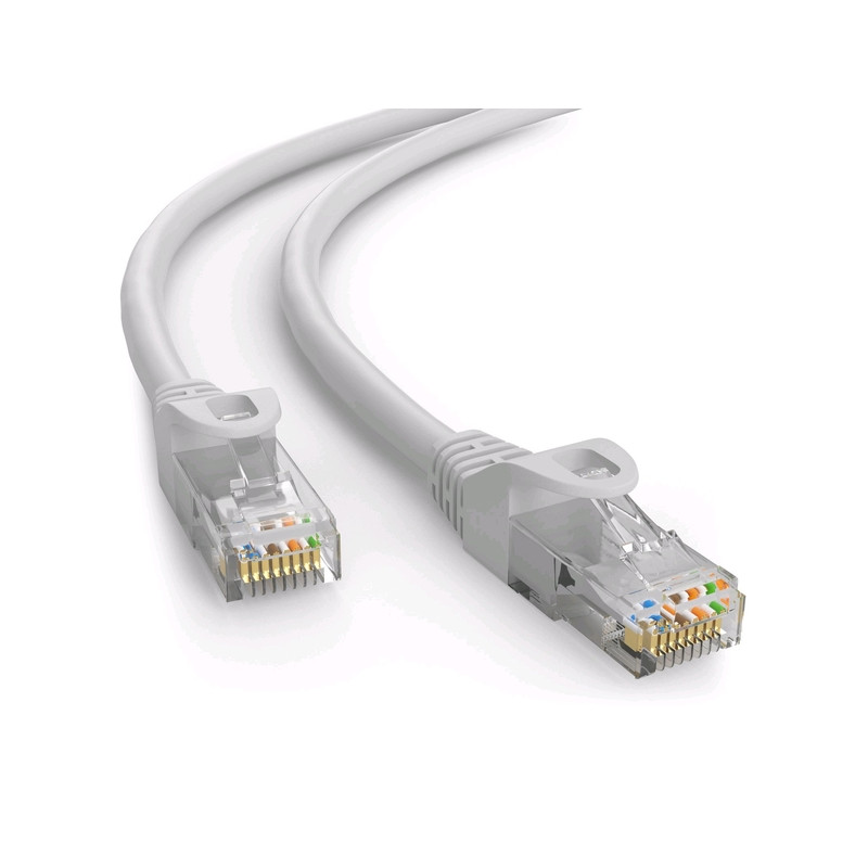 Kábel C-TECH patchcord Cat6, UTP, sivý, 1m