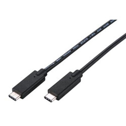 Kábel C-TECH USB 3.2, Type-C (CM/CM), PD 100W, 20Gbps, 1m, čierny