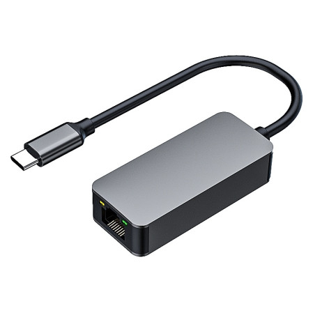 PremiumCord adaptér USB-C - LAN RJ45 ETHERNET 2,5 G/1000 MBIT Aluminium