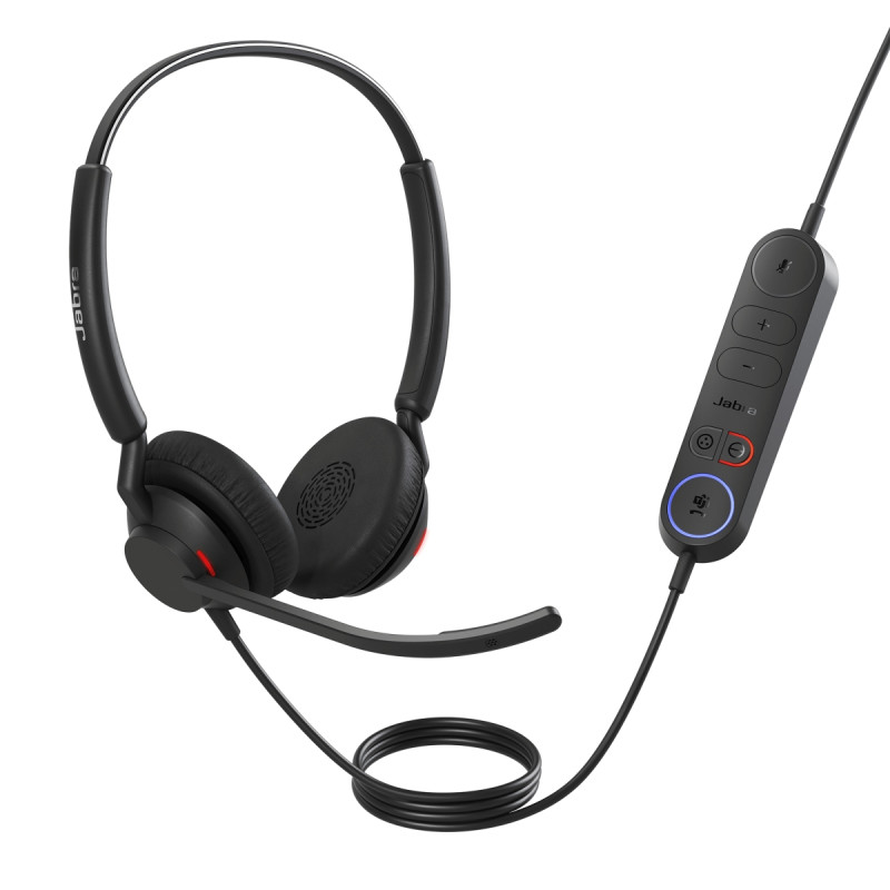 Jabra Engage 40 (Inline Link)/Stereo/ANC/USB-C/Drôt/MS/Čierna