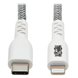 Kábel USB-C 2.0 / Lightning, s LED diódou, MFi, (Samec/Samec), odolný kábel, 3.05m