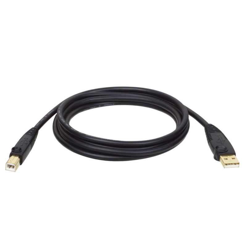 Kábel USB-A/USB-B (Samec/Samec), USB 2.0, 4.57m