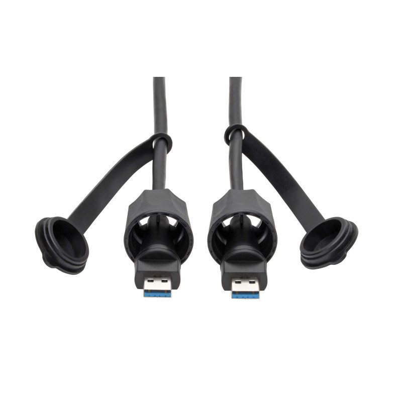 Kábel USB-A/USB-A, SuperSpeed, USB 3.0/3.1, odolný IP68, tienený, (Samec/Samec), 1.83m