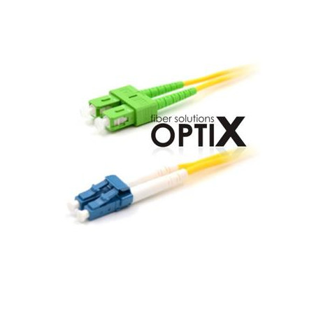 Patchcord FO duplex LC-SC/APC 9/125um SM, 0,5m, OS2, 1.8mm