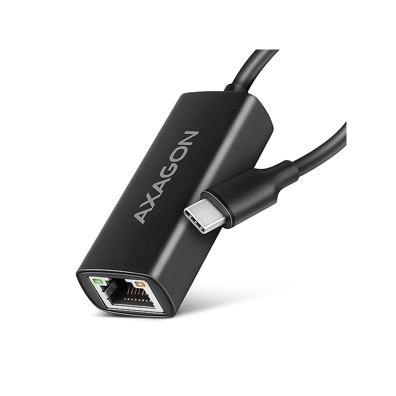 AXAGON ADE-ARC, USB-C 3.2 Gen 1 - Gigabit Ethernet sieťová karta, Realtek 8153, auto inštal