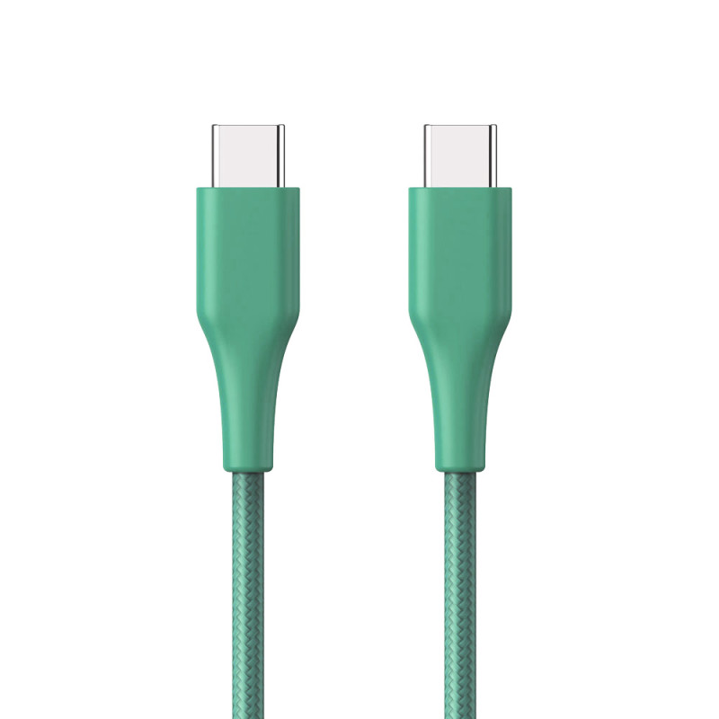 ER POWER kábel USB-C/C GRS 60W 120cm zelený