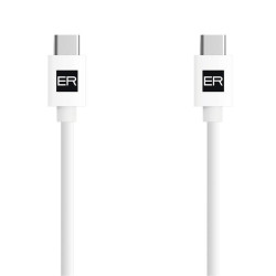ER POWER kábel USB-C/C 3A 60W 120cm biely
