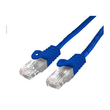 Kabel C-TECH patchcord Cat6, UTP, modrý, 5m