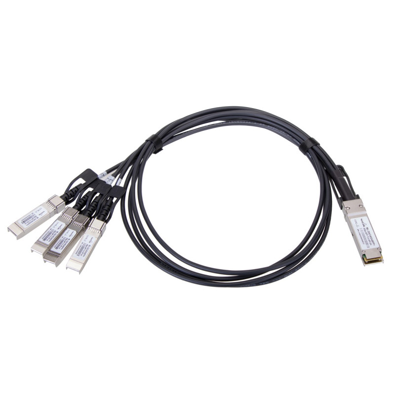 MaxLink 40G DAC kábel, QSFP+ na 4xSFP+, 1m