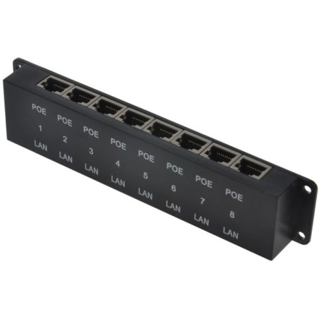 MaxLink pasívny POE panel, 8 portov
