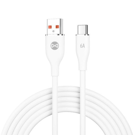 Dátový kábel Forever USB/USB-C 1m 66W biely