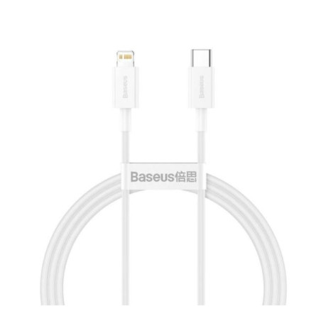 Baseus dátový kábel Superior USB-C/Lightning 1m 20W biely