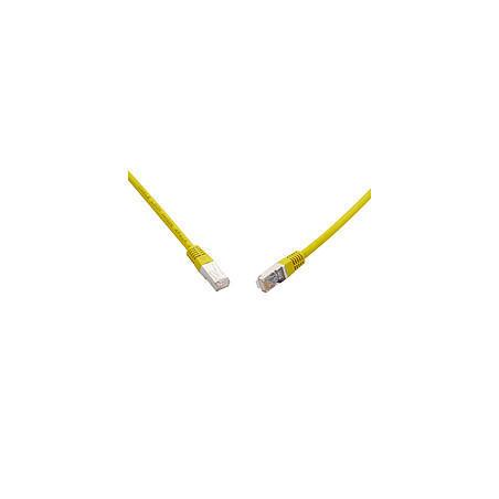 SOLARIX 10G patch kábel CAT6A SFTP LSOH 1m, žltý