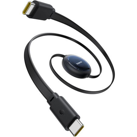 Baseus Dátový kábel Nomos USB-C/USB-C 1,5m 100W čierny