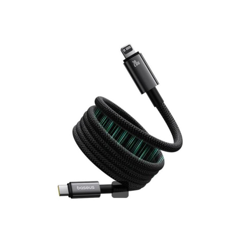 Baseus Magnetický nabíjací kábel Tungsten USB-C/Lightning 1m 20W černý