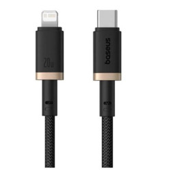 Baseus Rýchlonabíjací kábel Dura USB/Lightning 1m 20W černo zlatý
