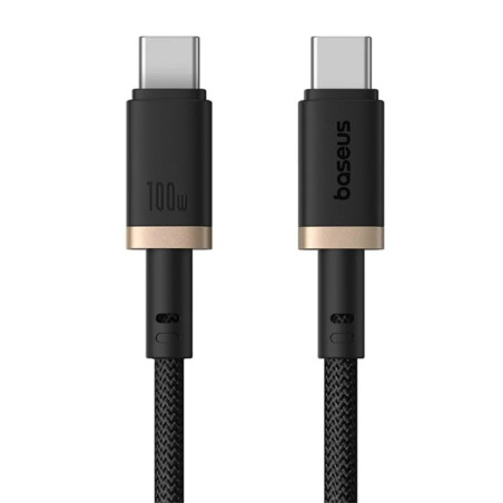 Baseus Rýchlonabíjací kábel Dura USB-C/USB-C 1m 100W černo zlatý
