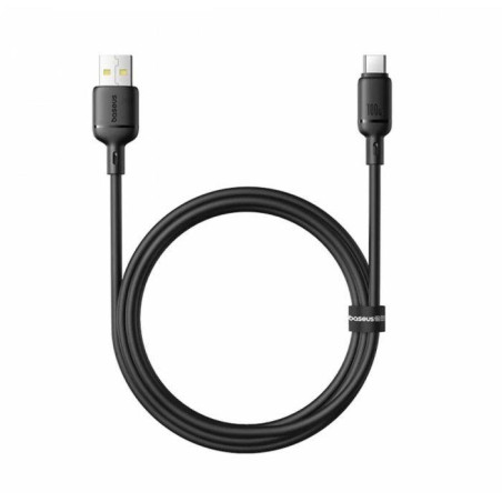 Baseus Rýchlonabíjací kábel Silky USB/USB-C 1m 100W černý
