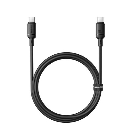 Baseus Rýchlonabíjací kábel Silky USB-C/USB-C 1m 100W černý