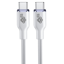 TB USB C - USB C 60W Glamour kábel 1,5m biely