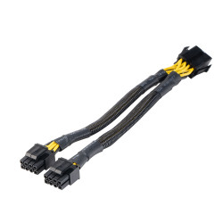 AKASA - 8-pin na Dual 4+4-pin CPU Power Adapter