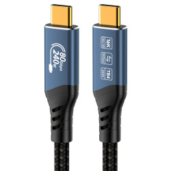 USB4™ Ver2.0 80Gbps 16K @ 60Hz 240W Thunderbolt, 1.2m