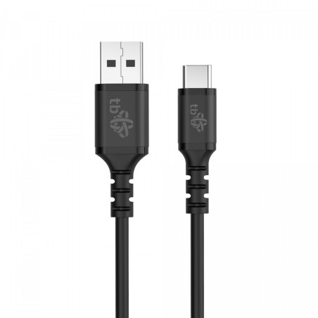 TB USB A - USB C kábel 50 cm silicone black