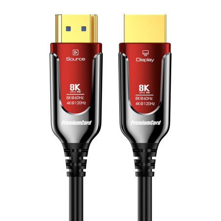 PremiumCord Ultra High Speed ??HDMI 2.1, optický, 15m