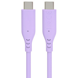PremiumCord silikónový USB-C 60W, fialový, 1.5m