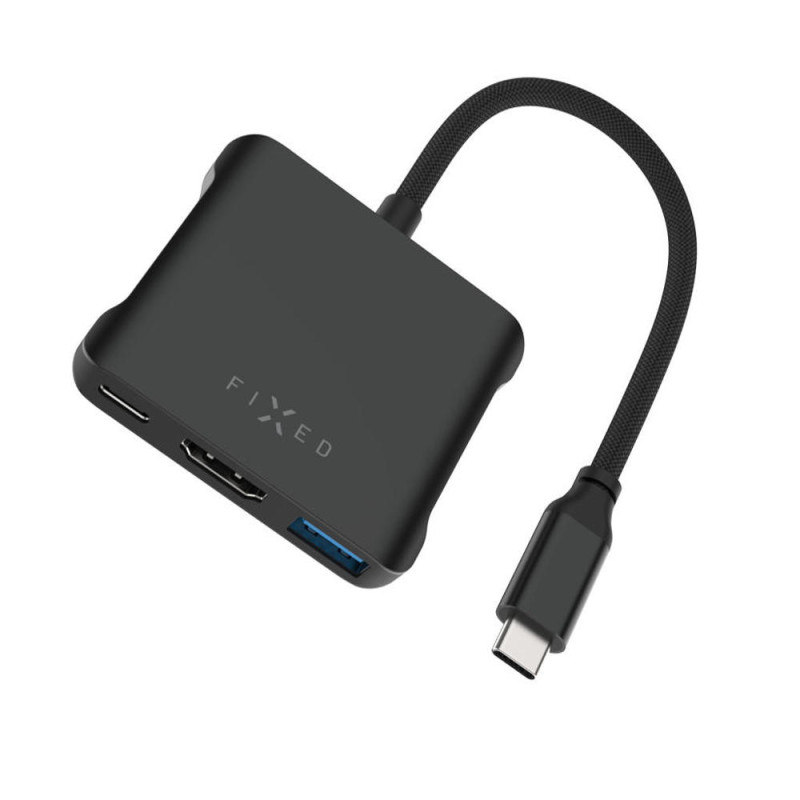 5-port hliníkový USB-C FIXED HUB, 140W, PD3.1