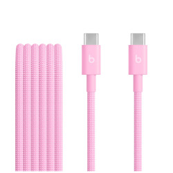Beats USB-C / USB-C Woven Cable (1.5m) - Power Pink