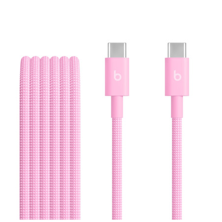 Beats USB-C / USB-C Woven Cable (1.5m) - Power Pink