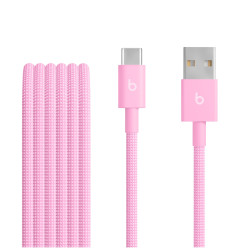 Beats USB-A / USB-C Woven Cable (1.5m) - Power Pink