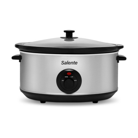 Salente HotPot, pomalý hrniec, 6,5 l, manuálne ovládanie, nerez