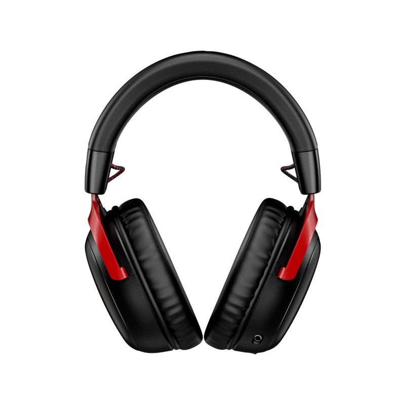 HP HyperX Cloud III/USB-C/Drôt/USB/Bezdrôt/Čierna-červená