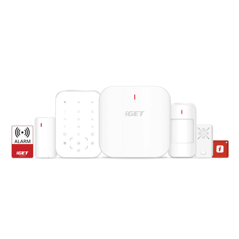 iGET SECURITY M6-4G Premium - Inteligentný zabezpečovací systém 4G/WiFi/LAN alarm, Android, iOS